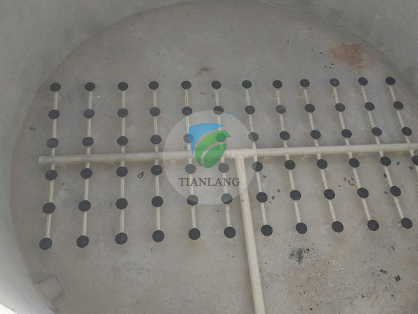 Pakistan municipal sewage in aeration system installation site